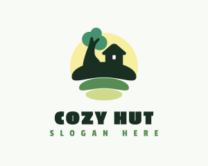 Hut Farm House logo design