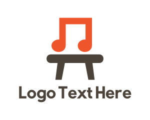 Melody - Musical Chair Stool logo design