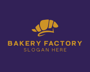 Croissant Bakery Pastry logo design