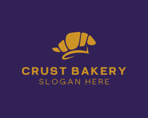 Croissant Bakery Pastry logo design