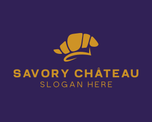 Croissant Bakery Pastry logo design