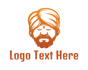 Sleeping Turban Man logo