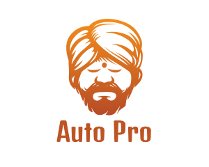 Sleeping Turban Man Logo