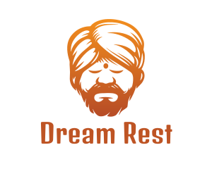 Sleeping Turban Man logo