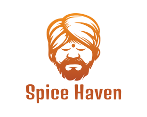 Sleeping Turban Man logo