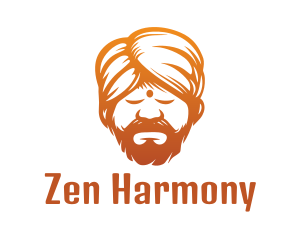 Sleeping Turban Man logo