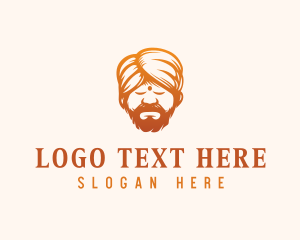 Sleeping Turban Man logo