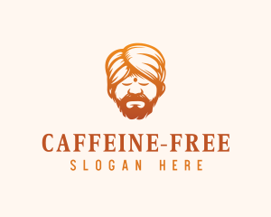 Sleeping Turban Man logo design