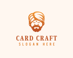 Sleeping Turban Man logo design