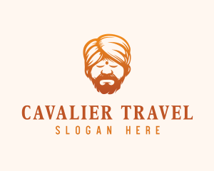 Sleeping Turban Man logo design