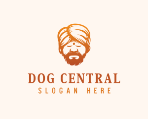 Sleeping Turban Man logo design