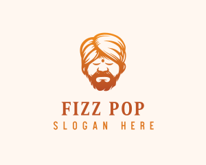 Sleeping Turban Man logo design