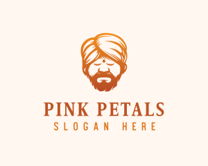 Sleeping Turban Man logo design