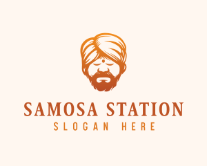 Sleeping Turban Man logo