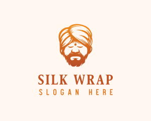 Sleeping Turban Man logo design