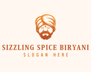 Sleeping Turban Man logo design