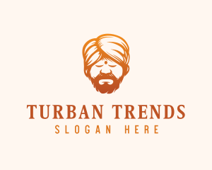 Sleeping Turban Man logo design