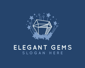 Glamorous Diamond Gem logo design