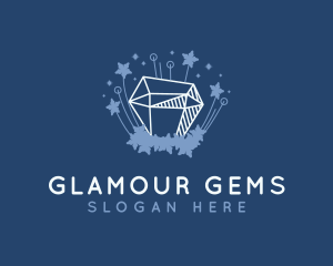 Glamorous Diamond Gem logo design