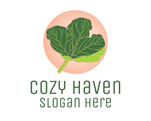 Fiddle Leaf Fig Plant  logo design