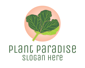 Fiddle Leaf Fig Plant  logo design