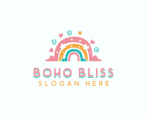 Daycare Boho Rainbow logo