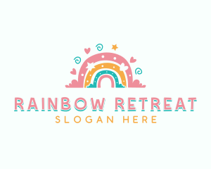 Daycare Boho Rainbow logo