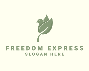 Freedom Leaf Bird logo design