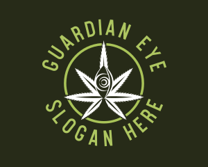 Medicinal Marijuana Eye logo design