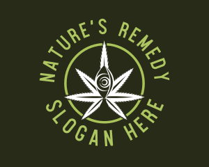 Medicinal Marijuana Eye logo design