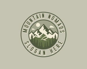 Mountain Hiking Summit logo design