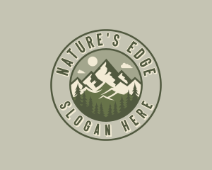 Mountain Hiking Summit logo design