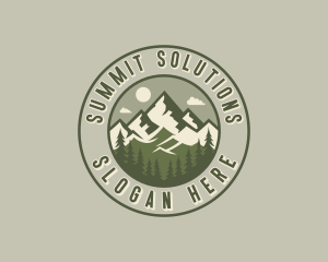 Mountain Hiking Summit logo design