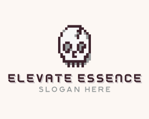 Skull Pixel Logo