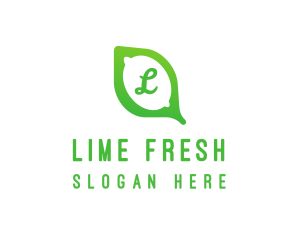 Leaf Lime Fruit logo design