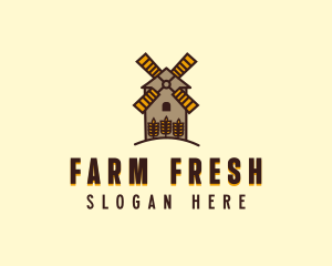 Wheat Crops Farmer logo