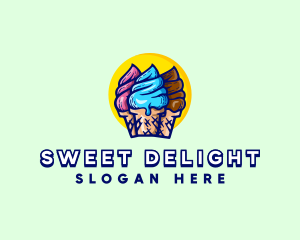 Ice Cream Dessert Sundae logo