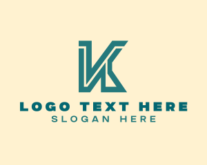 Industrial Construction  Letter K logo