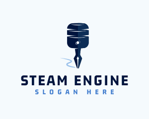 Pen Engine Automotive logo design