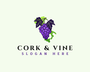 Italy Grape Fruit logo design