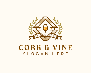 Wine Liquor Bar logo design