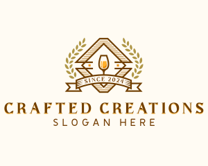 Wine Liquor Bar logo design