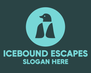 Blue Penguin Silhouette logo