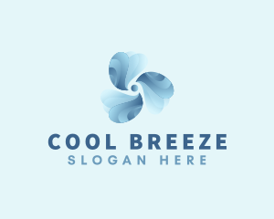 Fan HVAC Cooling Turbine logo design