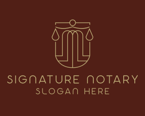 Law Scale Notary logo