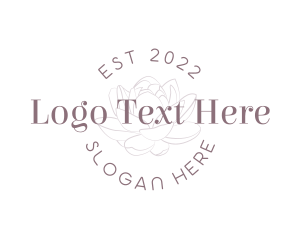 Whimsical Floral Wordmark logo