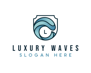 Beach Surfing Wave logo design