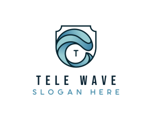 Beach Surfing Wave logo design