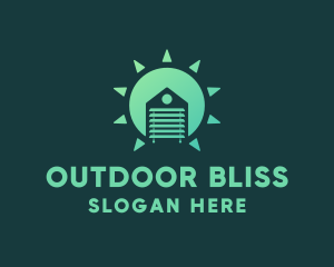 Sun House Blinds logo design