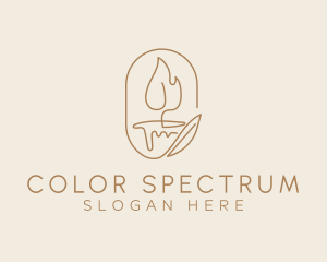 Scented Candle Light  logo design